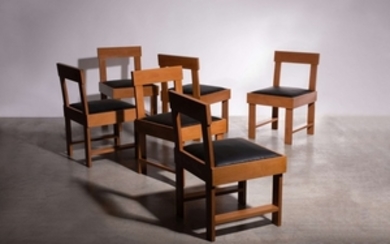 STUDIO B.B.P.R. Suite de six chaises – Circa 1935