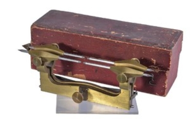 A Swiss brass clockmaker's depthing tool Unsigned