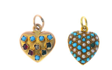 Two gem-set pendants. View more details