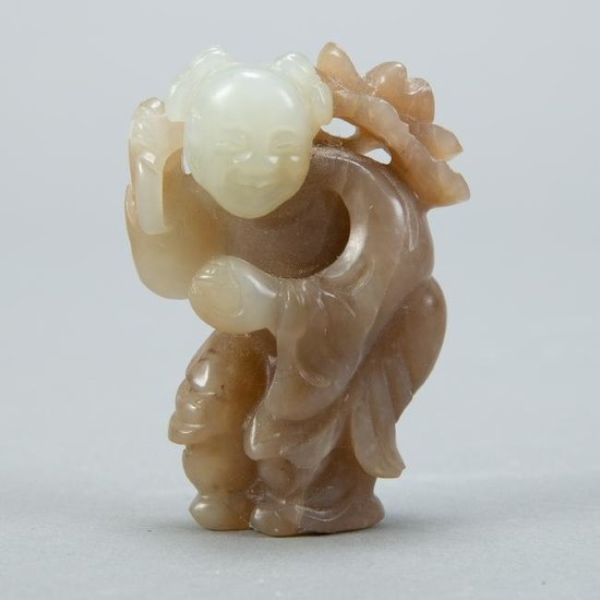 19th c. Chinese Jade Carving of a Boy