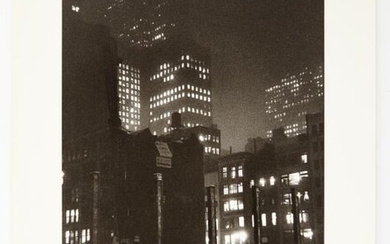 FAURER, LOUIS (1916-2001) Construction Site, Madison Avenue Looking Towards Rockefeller Center
