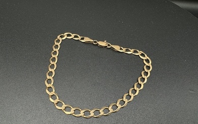 9ct Yellow Gold Curb Bracelet 5.6g