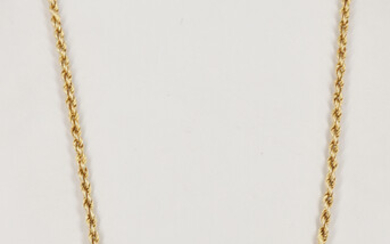 A 14ct YELLOW GOLD CHAIN