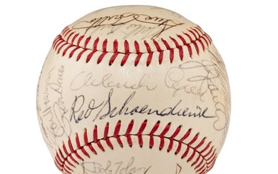 A 1968 St. Louis Cardinals Team Signed Autograph Baseball
