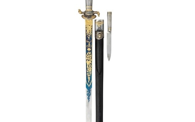 A BAVARIAN HUNTING SWORD, 19TH CENTURY AND LATER