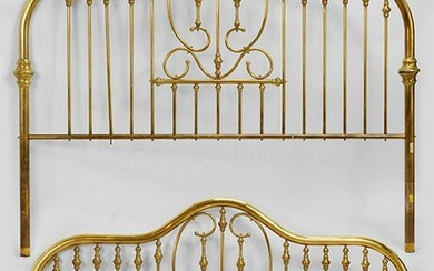 A Brass Bed.