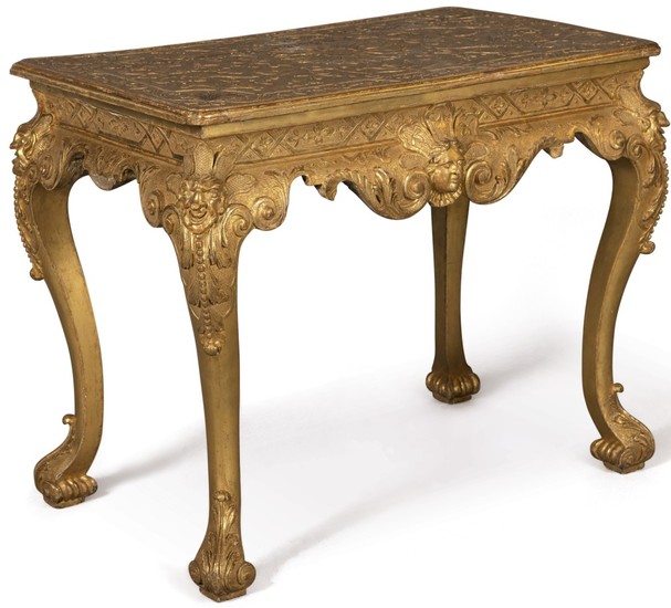 A GEORGE I GILT GESSO SIDE TABLE, CIRCA 1720