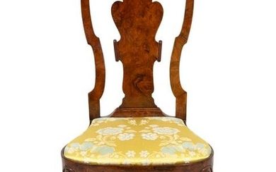 A George II Style Walnut Side Chair Height 41 x width