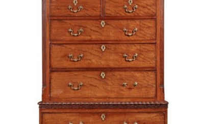 A George III Mahogany Chest on Chest, Circa 1760
