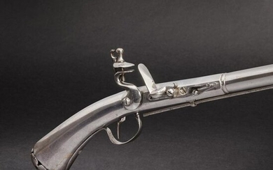 A German or Dutch all-metal flintlock pistol, circa
