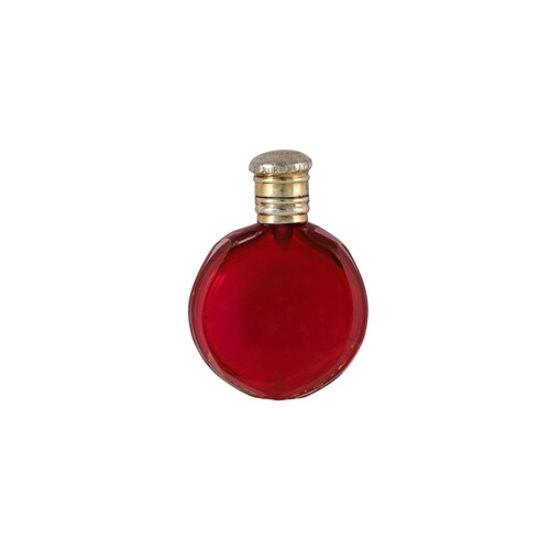 A LATE NINETEENTH CENTURY FRENCH MINIATURE GLASS SCENT BOTTL...