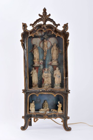 A "Lapinha" Oratory with eleven figures