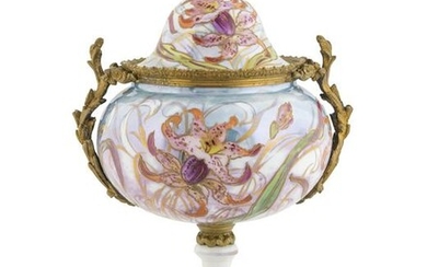 A Sevres Style Gilt-Bronze-Mounted Porcelain Vase and