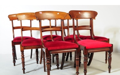 A collection of eight early 19th century William IV mahogany...