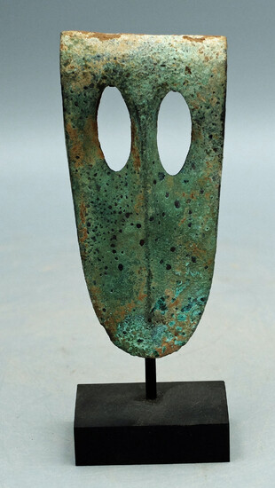 A fine Canaanite bronze duck bill axe head