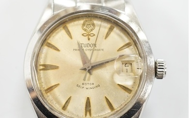 A gentleman's stainless steel Tudor Prince Oysterdate automa...