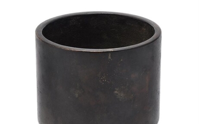 A good Chinese bronze cylindrical censer