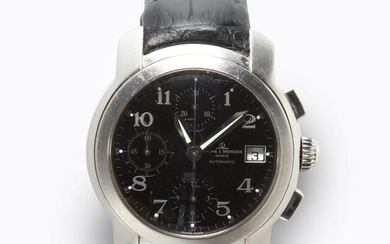 A group of stainless steel wristwatches, Baume &