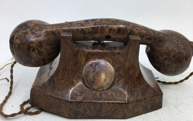 A pair of vintage Children's Chad Valley Bakelite telephones (2)