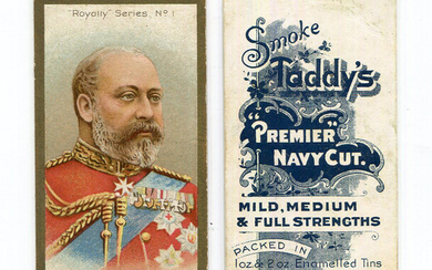 A set of 25 Taddy 'Royalty Series' cigarette cards circa 1903, together with 3 duplicates.