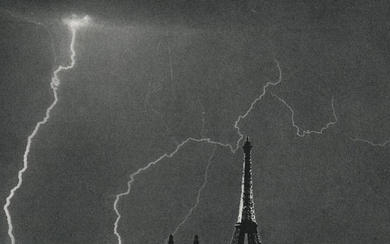 ANDRE KERTESZ - Lightning, Eiffel Tower, 1926