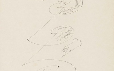 ANDRE' MASSON (Balagny 1896 - Parigi 1987) Disegno Automatico...