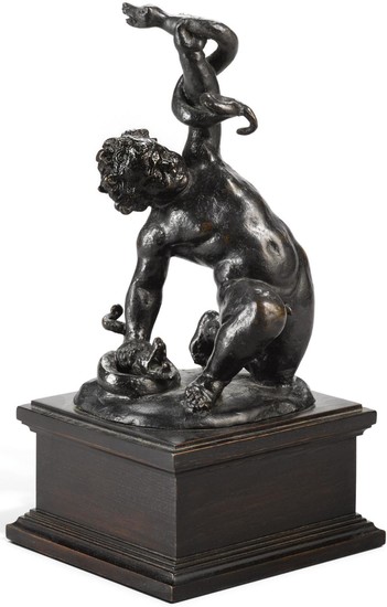 ATTRIBUTED TO FRANCESCO FANELLI (1577- AFTER 1641), ANGLO-ITALIAN, 17TH CENTURY | INFANT HERCULES STRANGLING TWO SERPENTS