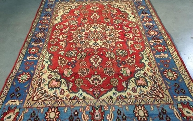 AUTHENTIC VINTAGE PERSIAN ISFAHAN RUG 5.1x7.1