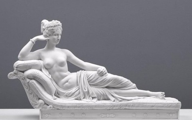 After Antonio Canova Sculpture Of "Paulina Borghese" as Venus - (22lbs)
