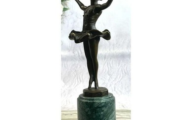 After Preiss, Vienna Bronze Ballerina Girl Sculpture