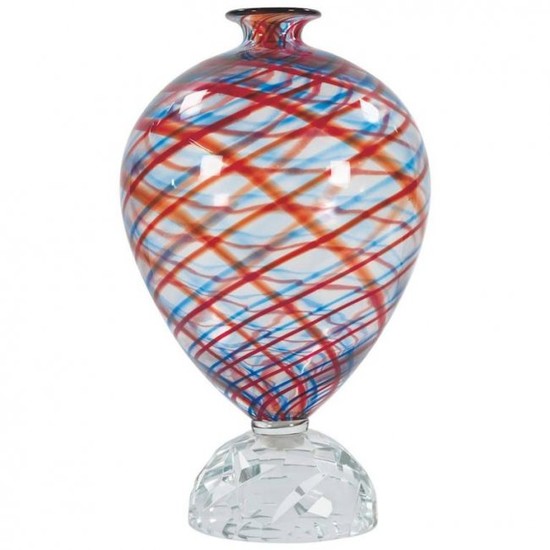 Alessandro Mendini Italian Murano Glass Vase Simirone