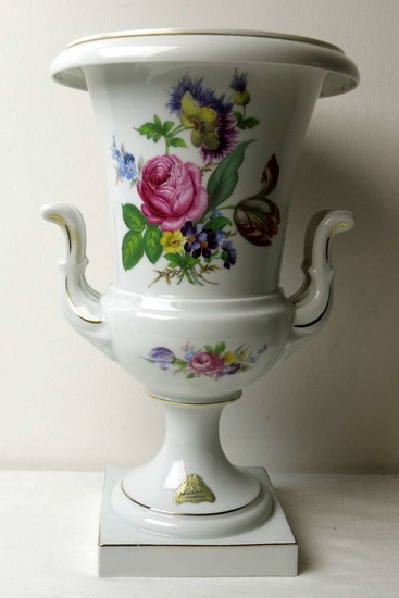 Amphorae Porcelain Vase made by Lindner, Germany