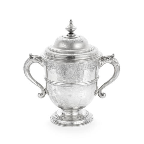 An early 18th century silver two-handled cup and cover Edmund Pearce London, no date letter circa 1720