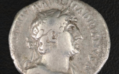 Ancient Roman Imperial AR Denarius of Trajan, ca. 98 A.D.