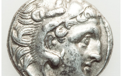 Ancients: , MACEDONIAN KINGDOM. Alexander III the Great (336-323 BC). AR drachm (17mm, 4.42 gm, 12h). VF....