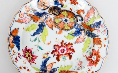 Antique Chinese Export Porcelain Tobacco Leaf Bowl