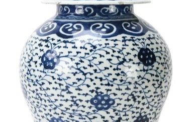 Antique Chinese Porcelain Blue & White Potiche