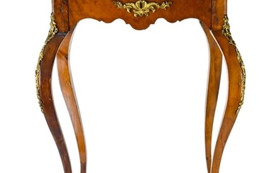 Antique Louis XV Style Carved Mahogany End Table