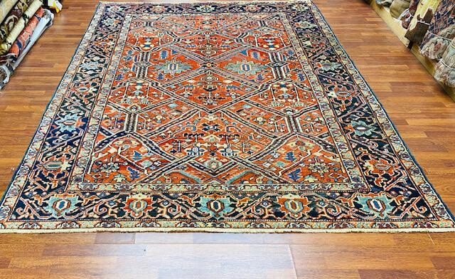 Antique all over Persian Heriz rug-4713