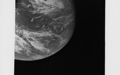[Apollo 8] The disk of the Earth first seen by humans. William...