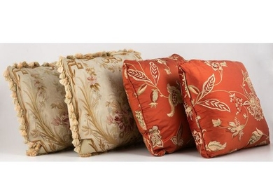 Aubusson and Silk Pillows