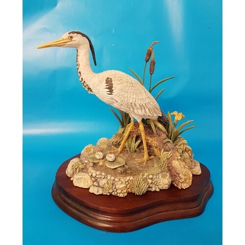 Border Fine Arts Heron "Patience" limited edition figurine b...