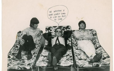 Beatles Robert Whitaker Cut-Out Photograph
