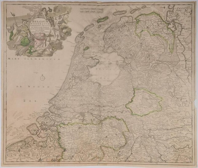Belgium Foederatum, Map, Danckerts Anno 1690