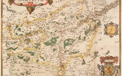 Belgium & Germany Ortelius Abraham), Namurcum Comitatus, circa 1630
