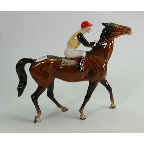 Beswick racehorse and jockey 1037