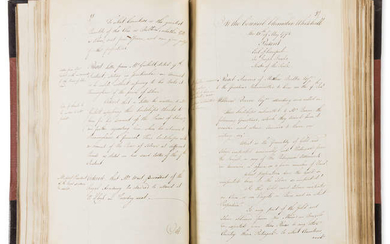 Boulton (Matthew).- Banks (Sir Joseph).- Minutes of the Lords of the Committee of Council for Coin..., manuscript, modern half morocco, 1798-1802.