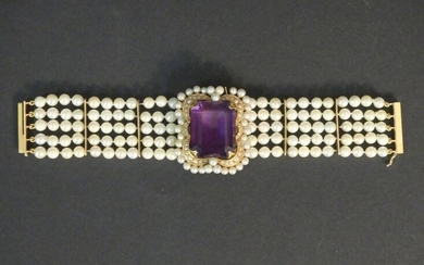 Bracelet en perles de 5 rangs