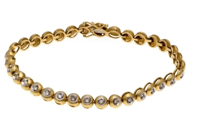 Brilliant bracelet GG 585/000 with 34 brilliant-cut diamonds,...