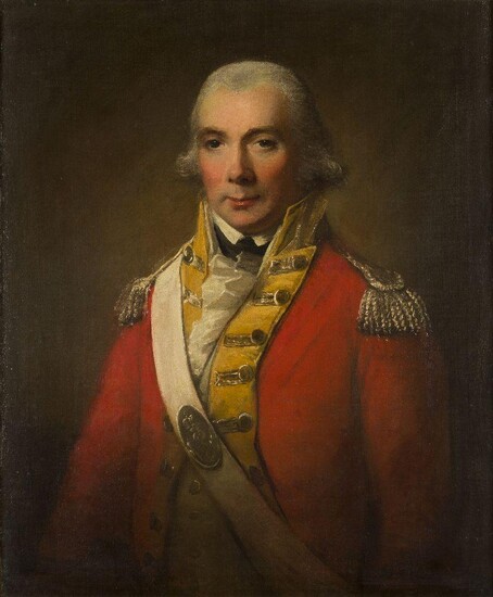 British School, late 18th century- Portrait of a British Army...